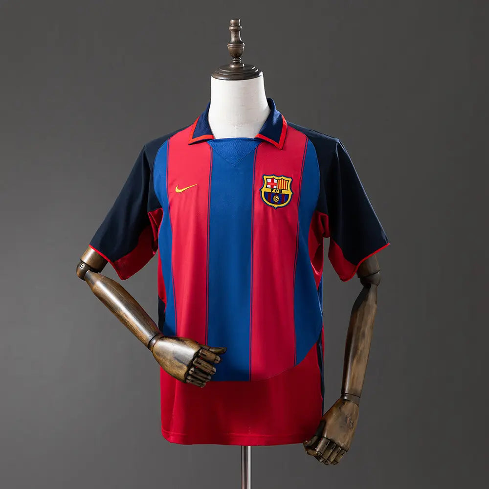 Camisola Barcelona 2003 Home - Retrô