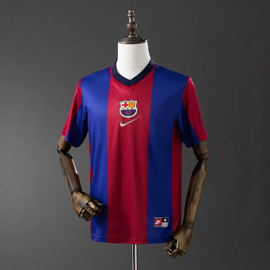 Camisola Barcelona 1998 Home - Retrô