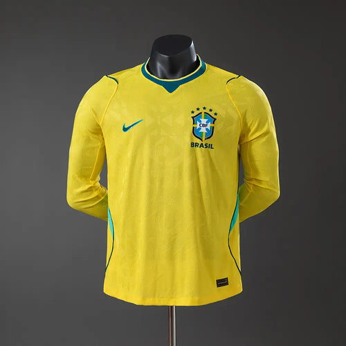 Camisola Brasil 2026/27 Home - Long Sleeve