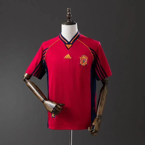 Camisola da Espanha 1998 Home - Retrô