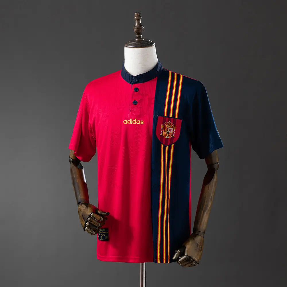 Camisola da Espanha 1996 Home - Retrô