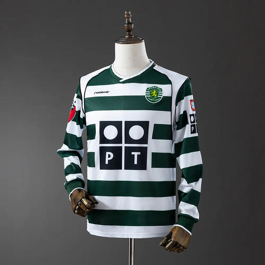 Camisola Sporting 2001/02 - Retrô Long Sleeve