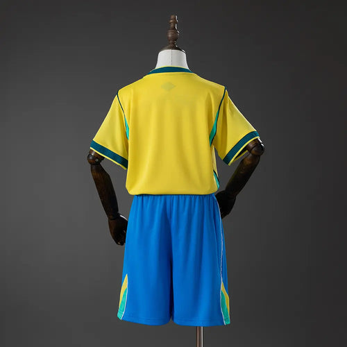 Conjunto infantil Brasil 2026-27 Home