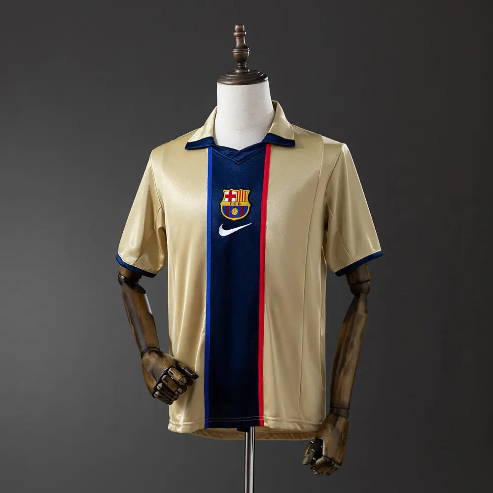 Camisola Barcelona 2002 Away - Retrô