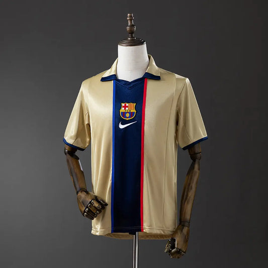 Camisola Barcelona 2002 Away - Retrô