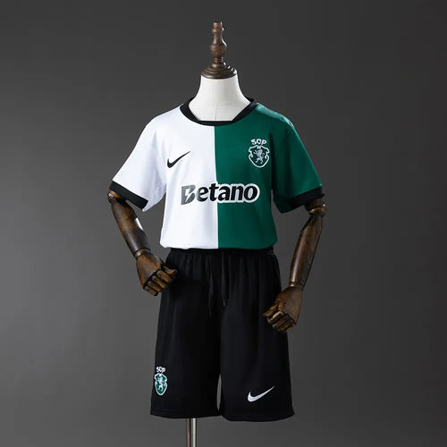 Camisola Sporting 2026-25 - Conjunto infantil