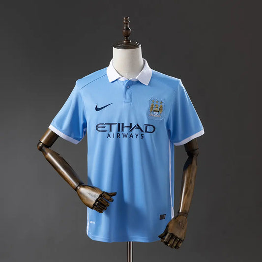 Camisola Manchester City 2015/16 Home - Retrô