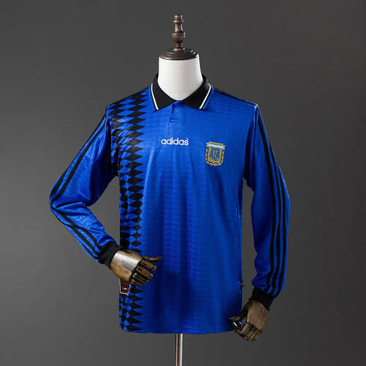 Camisola da Argentina 1994 - Retrô Long Sleeve