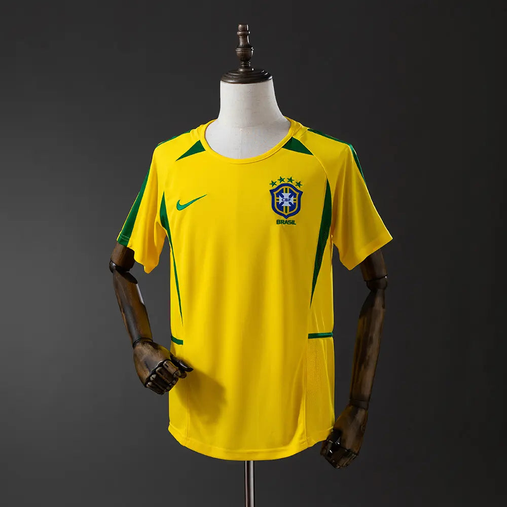 Camisola do Brasil 2002 Home - Retrô