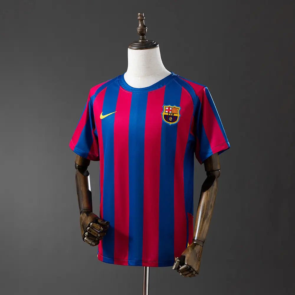 Camisola Barcelona 2005 Home - Retrô