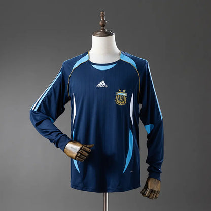 Camisola da Argentina 2006 - Retrô Long Sleeve