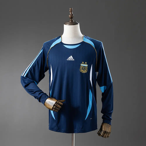 Camisola da Argentina 2006 - Retrô Long Sleeve