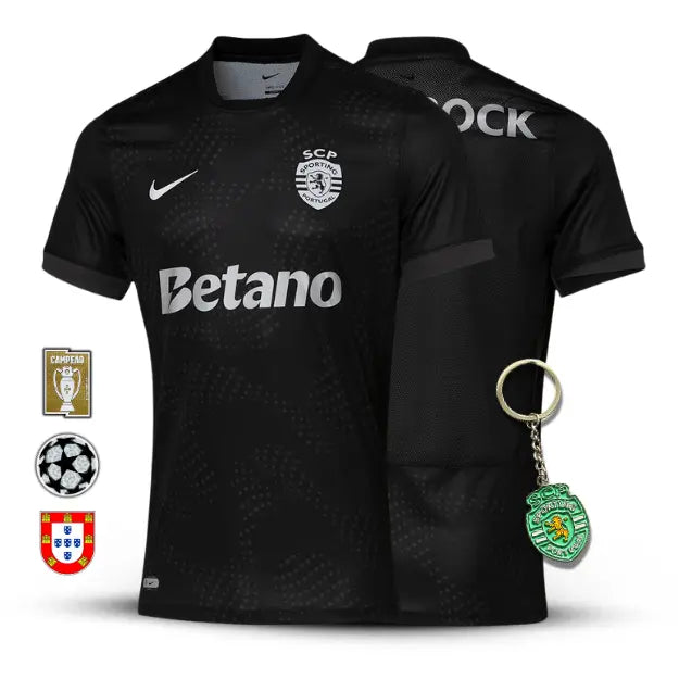 Camisola Sporting 2025/26 Black - Torcedor -  LANÇAMENTO!
