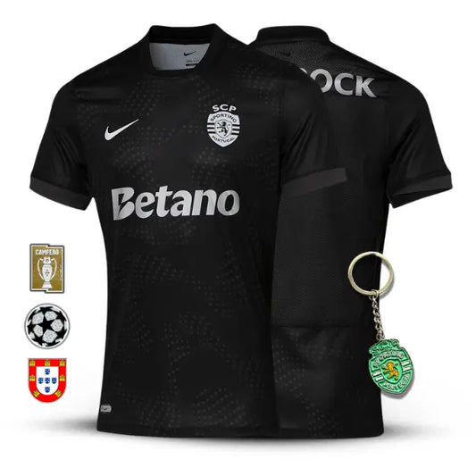 Camisola Sporting 2025/26 Black - Torcedor -  LANÇAMENTO!