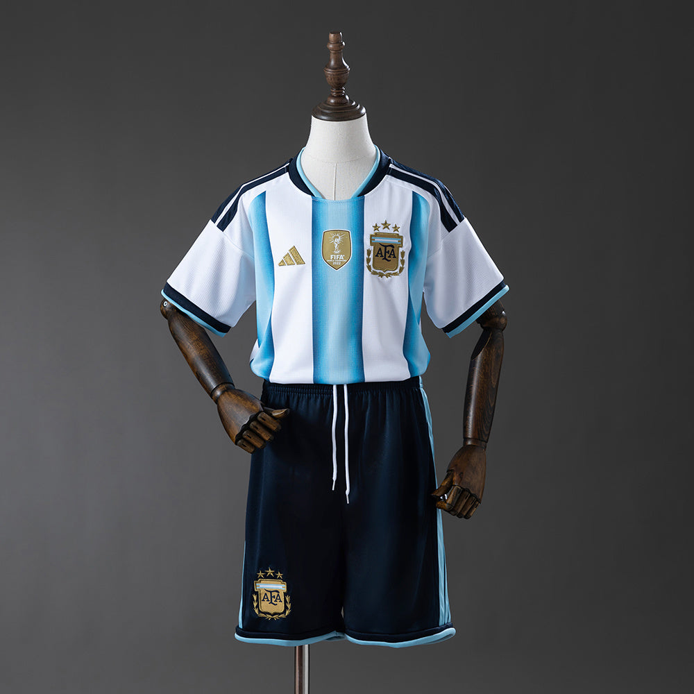 Conjunto infantil da Argentina 2025-26 Home