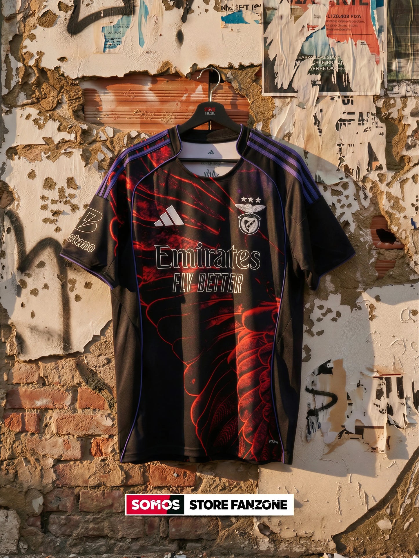 Camisola Benfica 2026 Edição Adidas x Vhils - Torcedor