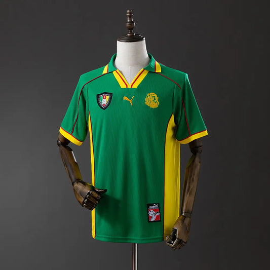 Camisola Camarões 1998 Home - Retrô