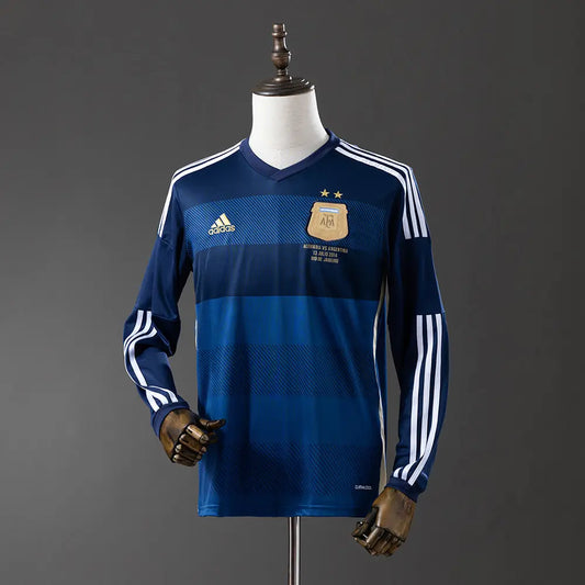 Camisola da Argentina 2014 - Retrô Long Sleeve