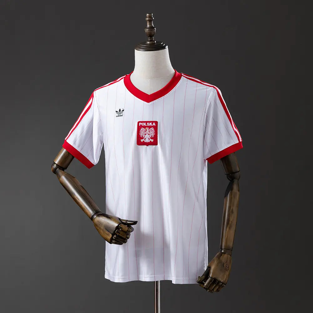 Camisola da Polônia 1982 Home - Retrô