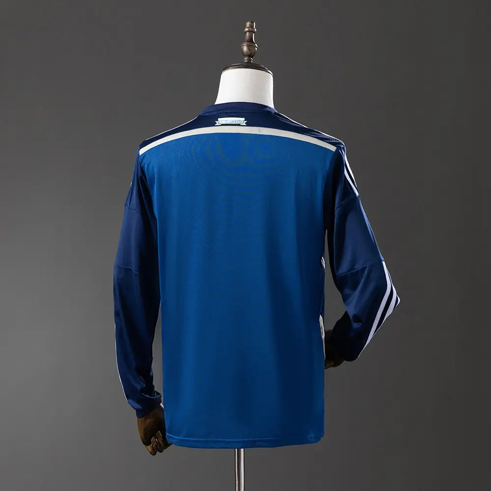 Camisola da Argentina 2014 - Retrô Long Sleeve