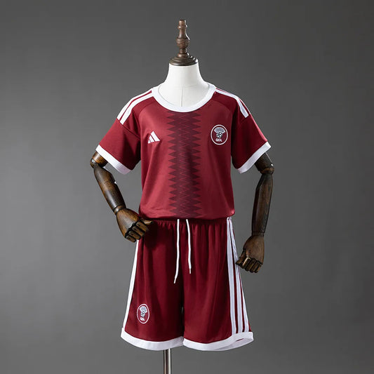 Camisola Conjunto Infantil Qatar 2026 Home